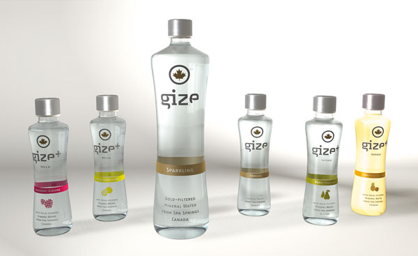 Gize_Bottles GIZE, Gold Filtered Mineral Water