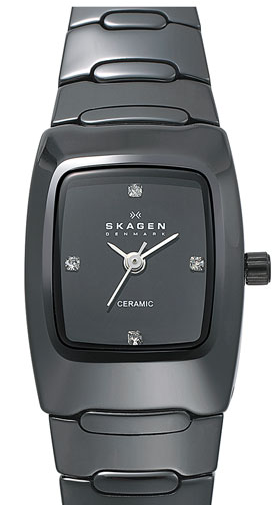 Picture 138 Skagen Square Ceramic Bracelet Watch