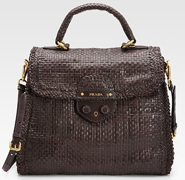 Picture 224 Prada Madras Top Handle Flap Tote Bag