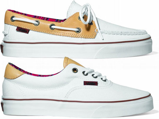 Vans "Canvas & Leather" Pack Fall 2010 - White Colorways Vans “Canvas & Leather” Pack Fall 2010